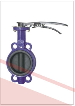 無銷襯膠對(duì)夾式蝶閥